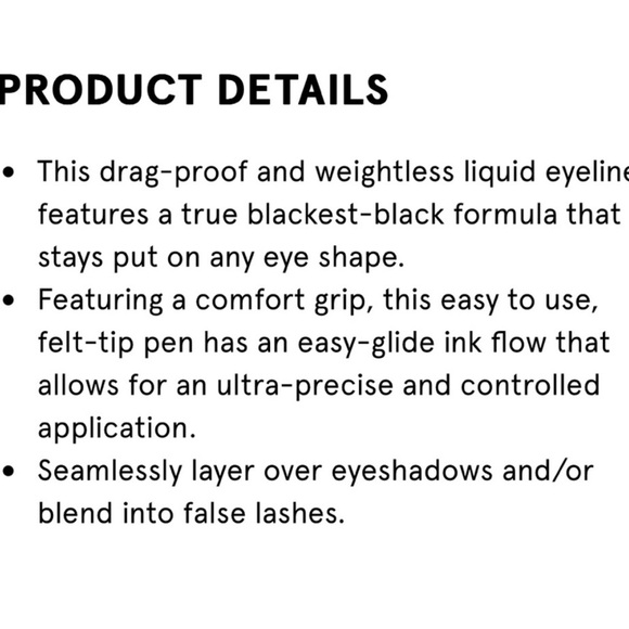 ONE/SIZE Point Made Waterproof Liquid Liner - Busty Brown - NEW - Picture 4 of 8